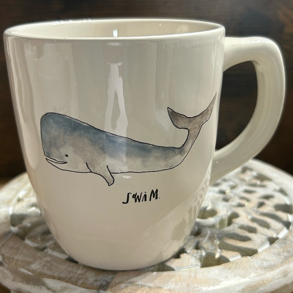Rae Dunn Swim Whale Mug